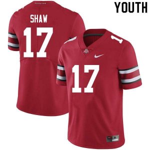Youth Ohio State Buckeyes #17 Bryson Shaw Scarlet Nike NCAA College Football Jersey Trade QED3544WS